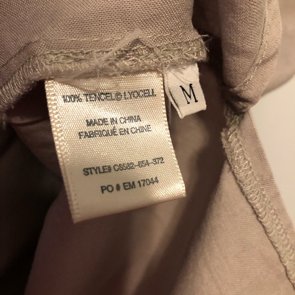 Anthropologie Cloth & Stone Shirt Dress Grey Med - Picture 3 of 7